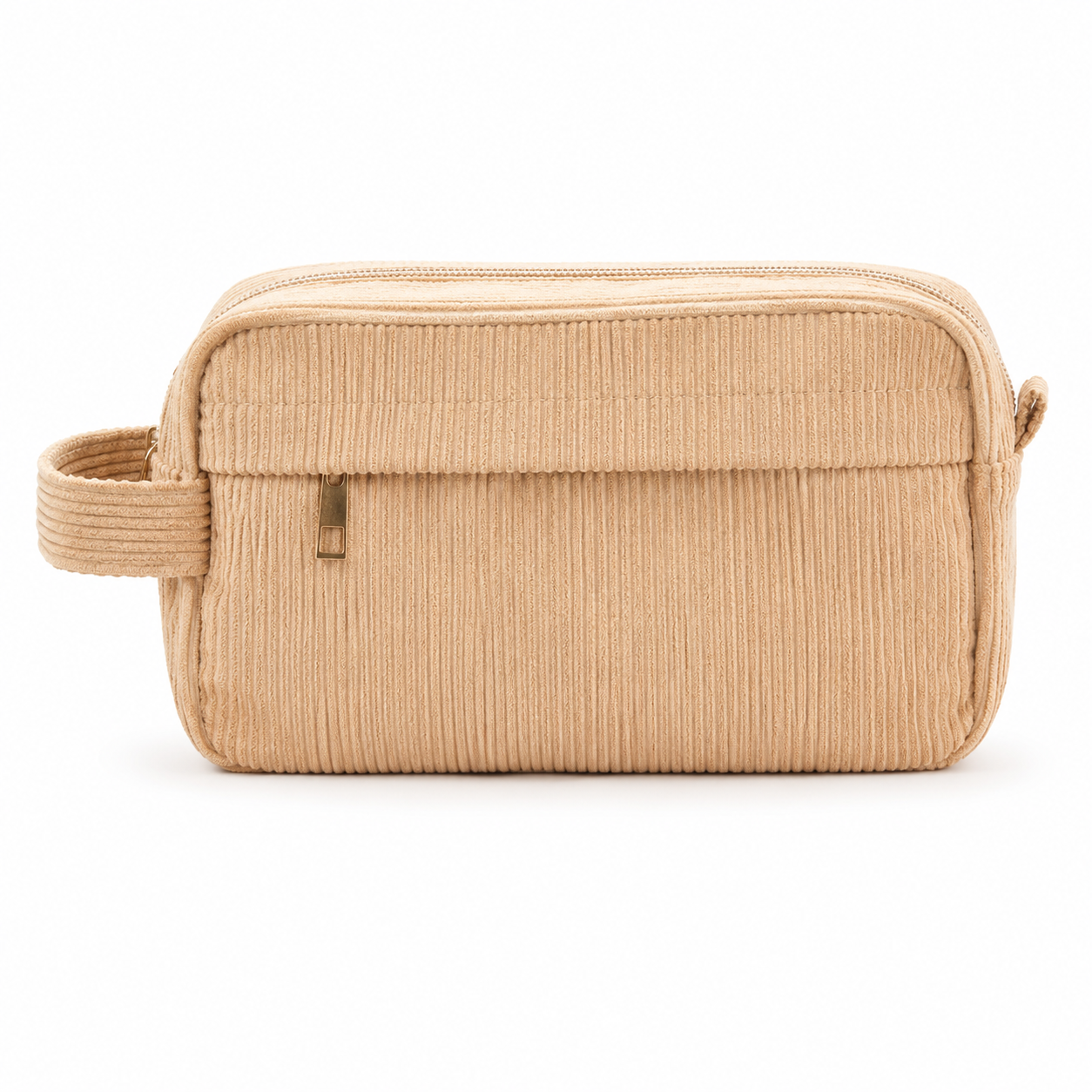 MamaRaya Personalized Corduroy Beige Pencil Case