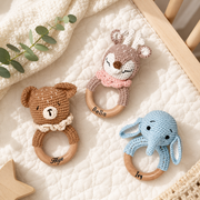 MamaRaya Personalized Crochet Baby Rattle