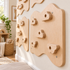 MamaRaya Wooden Kids Climbing Wall Indoor Play Gym