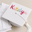 Personalized preschool graduation gown and cap outfit