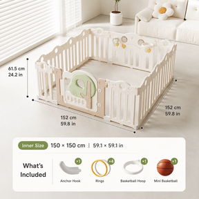 Mamaraya Foldable Toddler Playard Activity Center