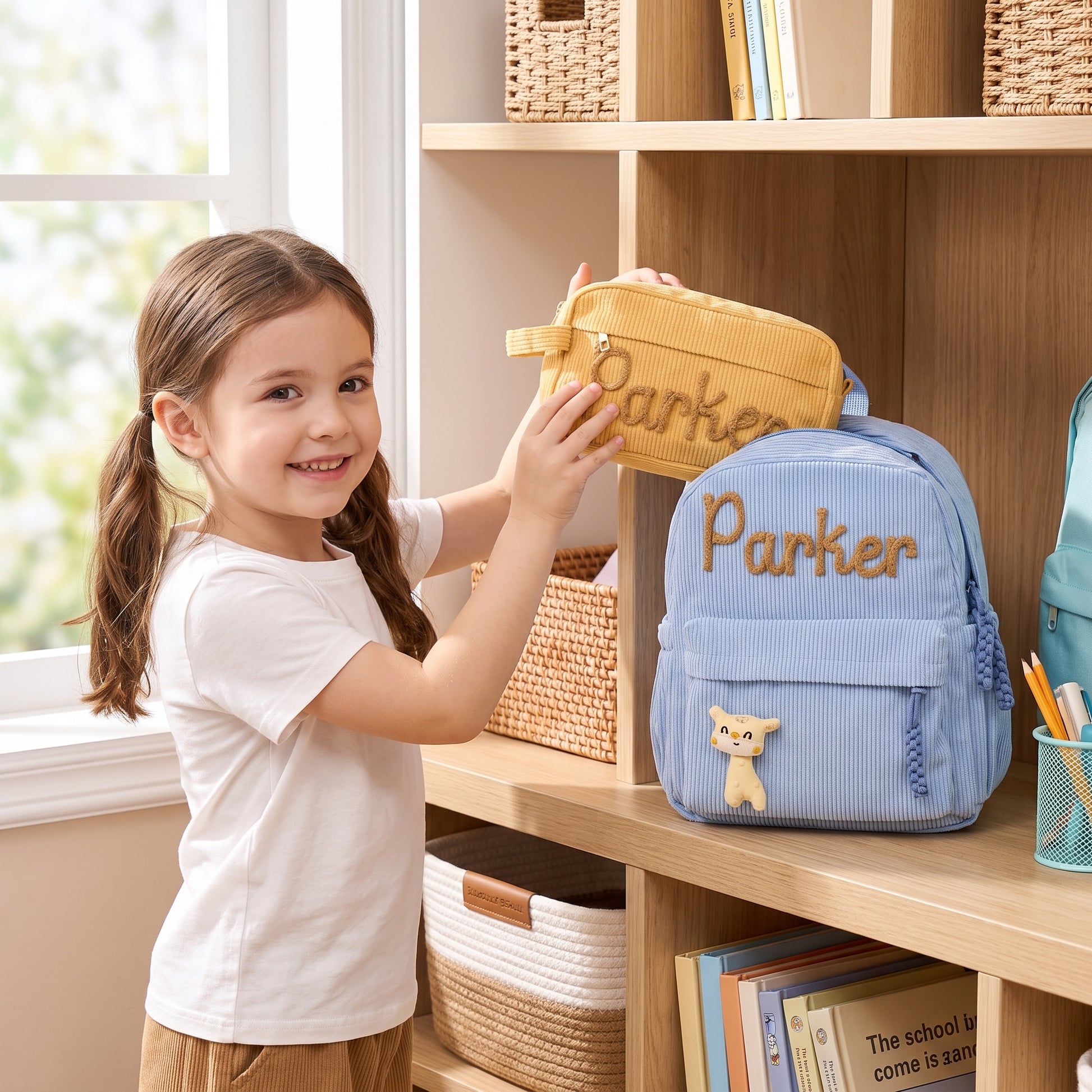 MamaRaya Personalized Backpack and Case Set