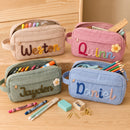 MamaRaya Personalized Corduroy Pencil Case