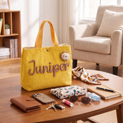 MamaRaya Personalized Kids Corduroy Tote