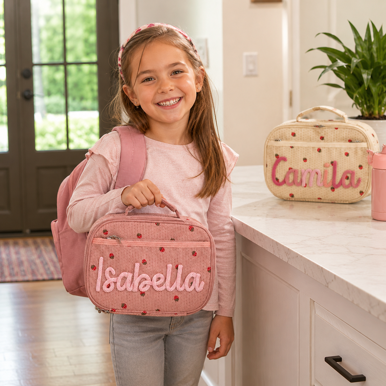 Personalized lunch tote for picnics travel and family outings