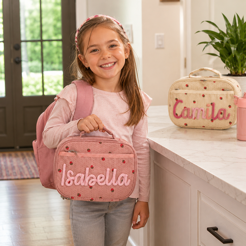 Personalized lunch tote for picnics travel and family outings