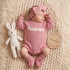Mamaraya Personalized Knit Baby Girl Headband Sweater and Socks Set
