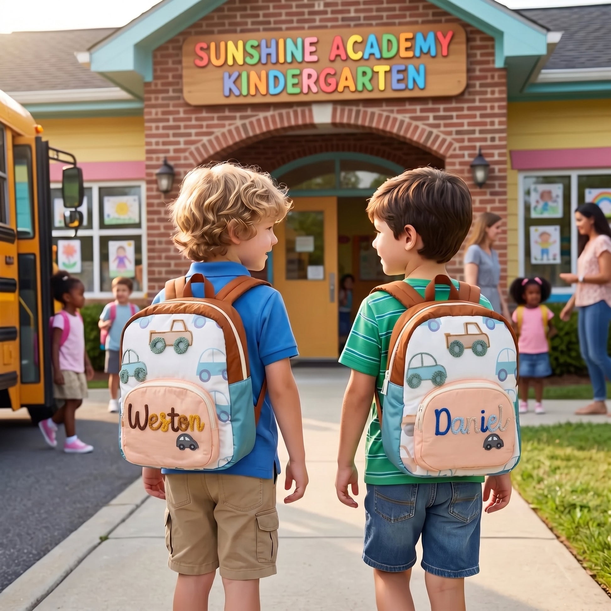MamaRaya Personalized Kids Car Backpack