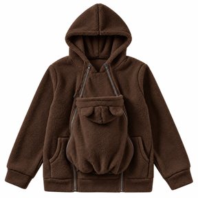 MamaRaya 2-in-1 Sherpa Fleece Babywearing Jacket
