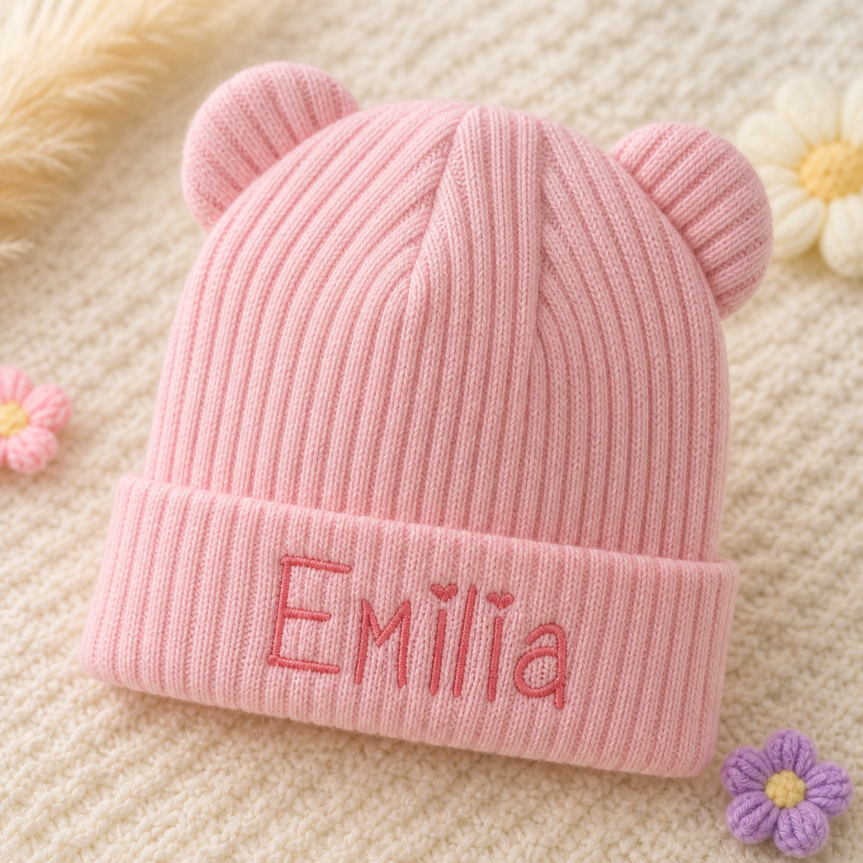 Personalized baby hat gift for baby showers and newborns