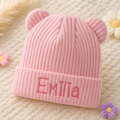 Personalized baby hat gift for baby showers and newborns
