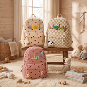 MamaRaya Personalized Patterned Corduroy Backpack