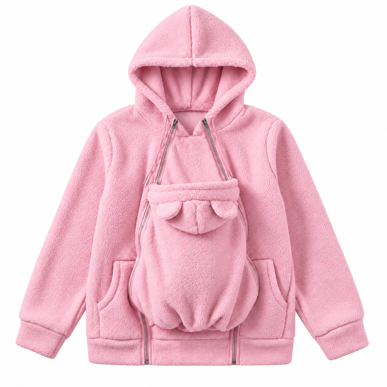 MamaRaya 2-in-1 Sherpa Fleece Babywearing Jacket