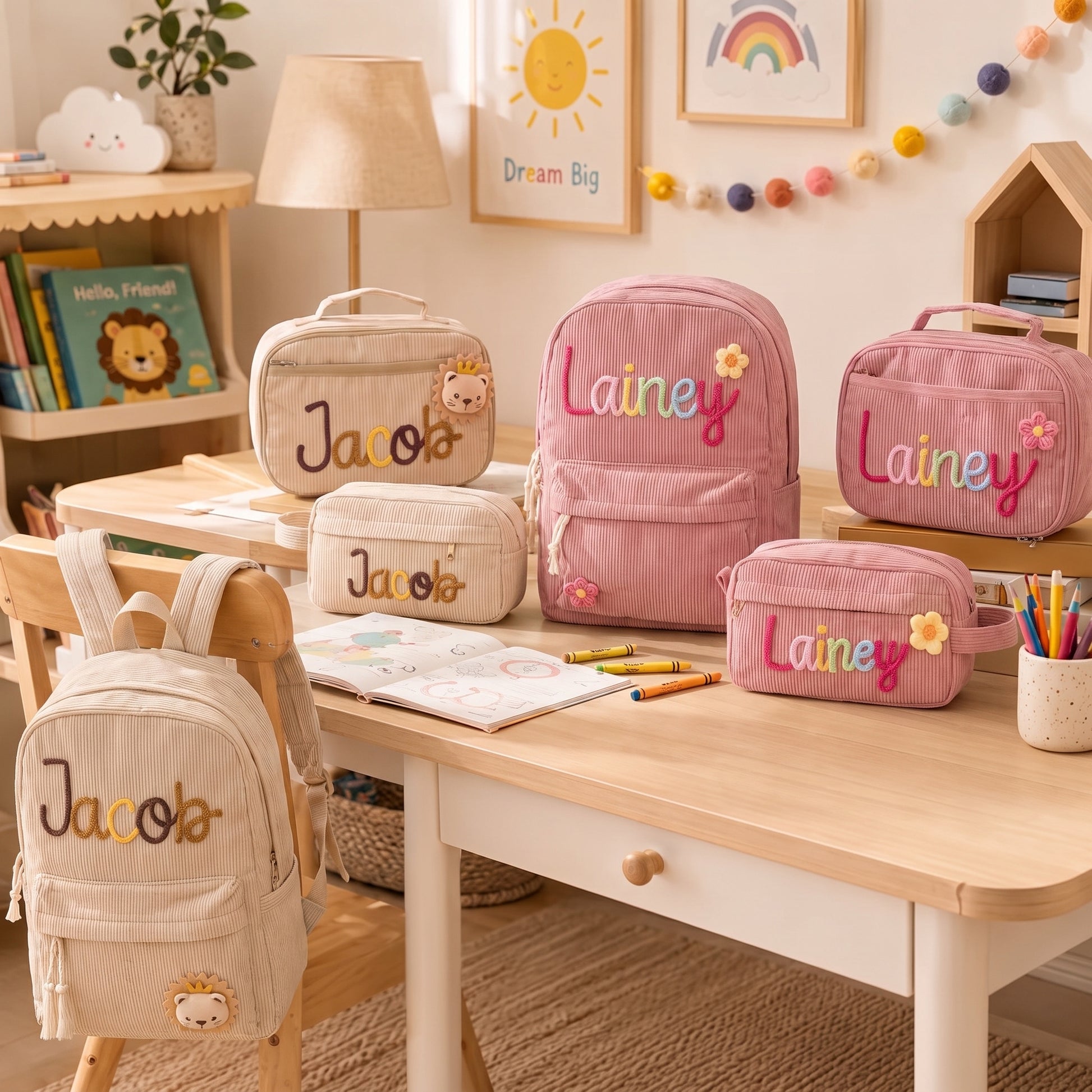 MamaRaya Personalized Kids School Set