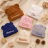 Personalized baby bear beanie size guide for newborns and infants