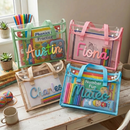 MamaRaya Personalized A4 Clear Handle Folder for Kids