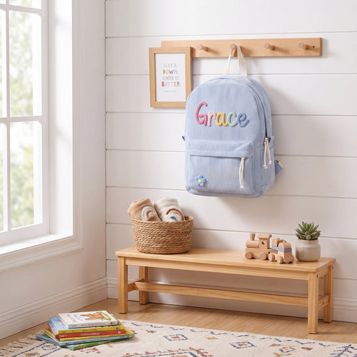 MamaRaya Personalized Kids Corduroy Backpack