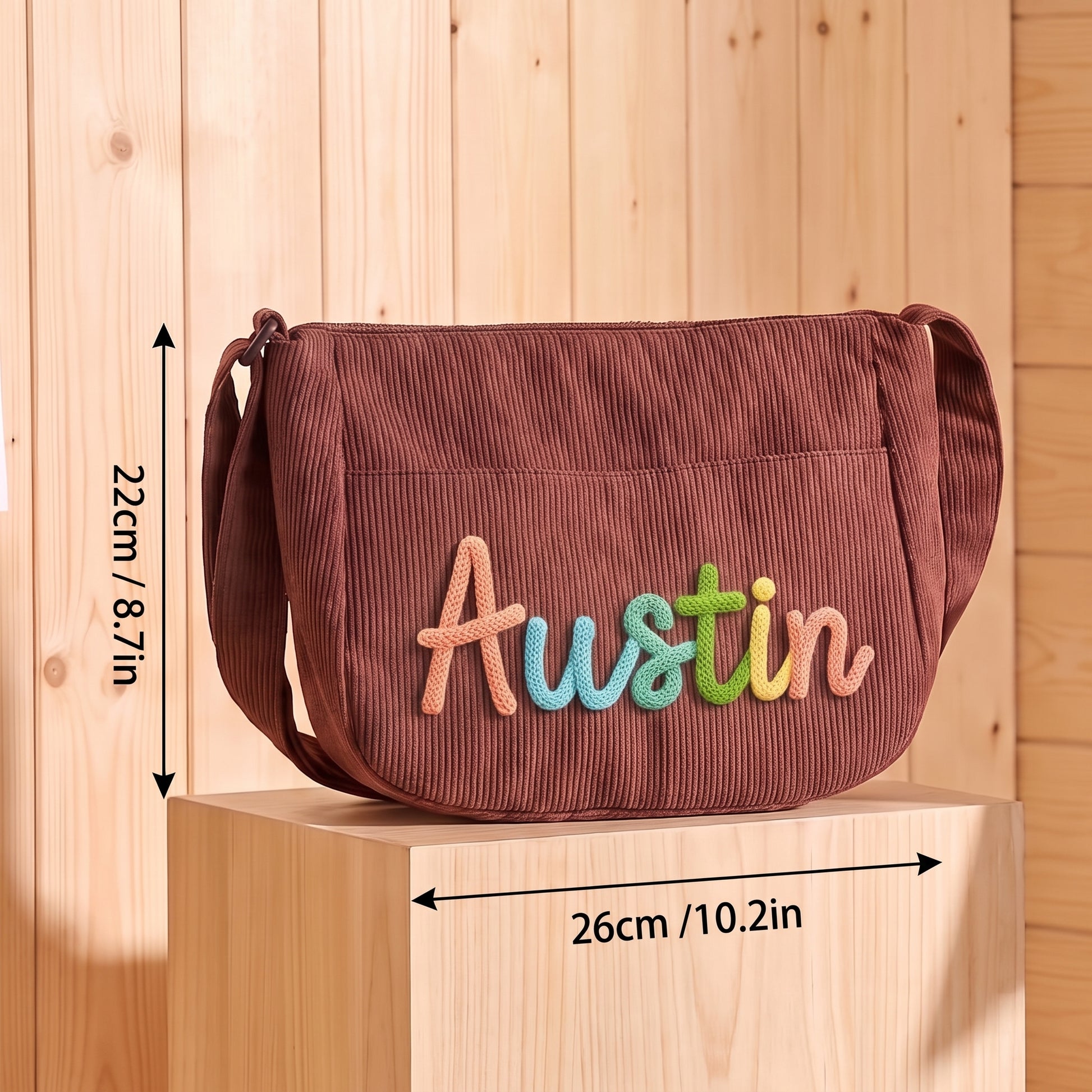 MamaRaya Personalized Colorblock Tote Bag