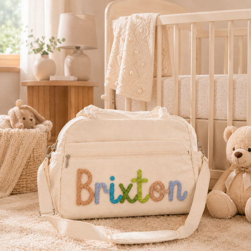 MamaRaya Personalized Diaper Bag for Mom and Baby Travel