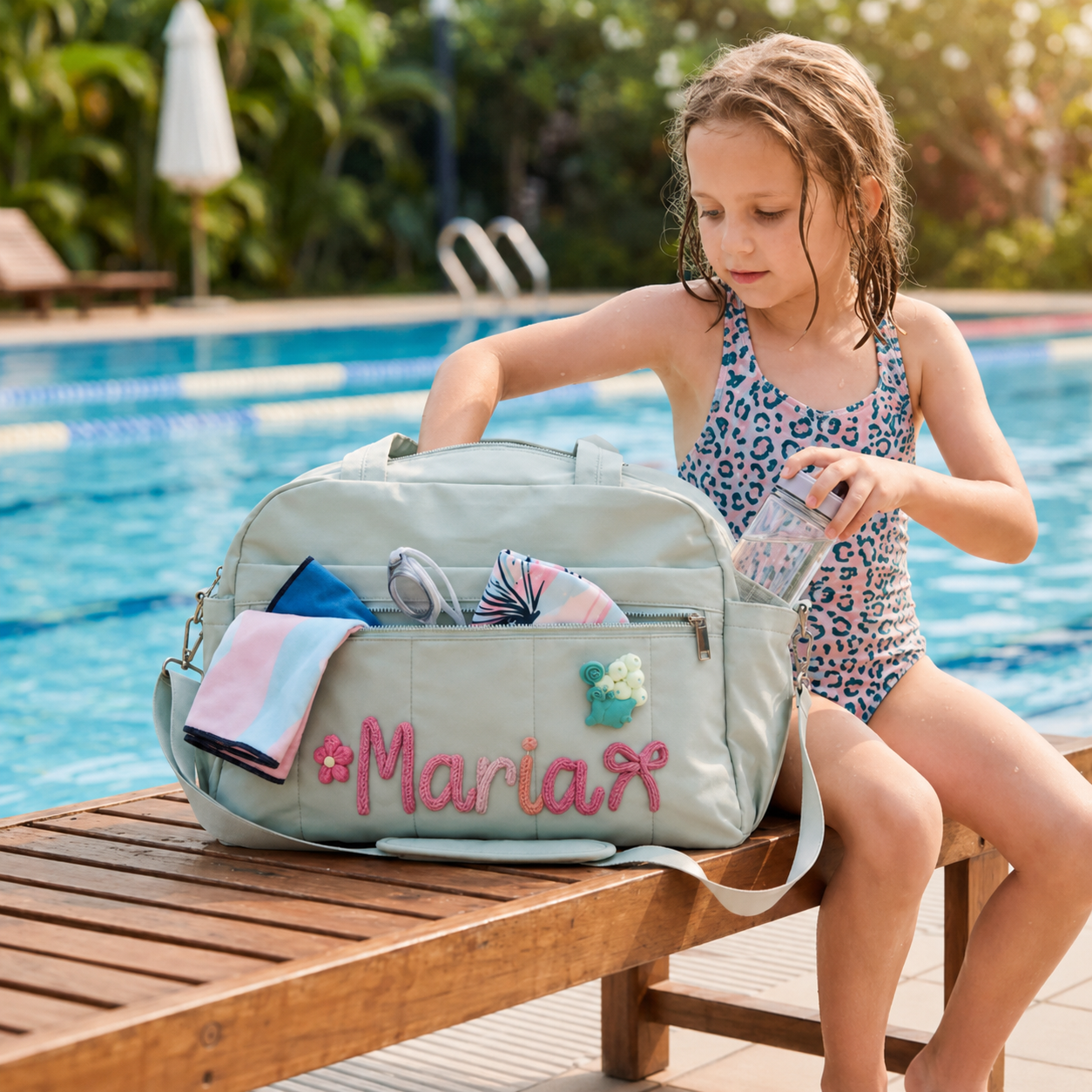 MamaRaya Personalized Diaper Bag for Travel