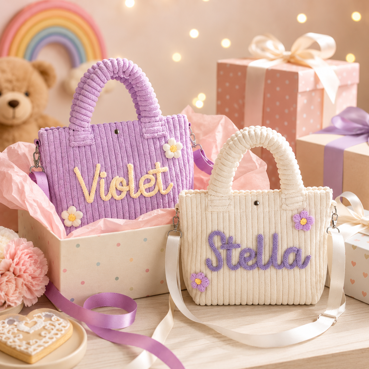 MamaRaya Personalized Kids Crossbody Bag with Name