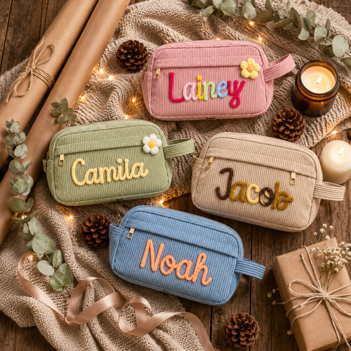 Custom name pencil case color options for kids