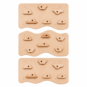 MamaRaya Wooden Kids Climbing Wall Indoor Play Gym