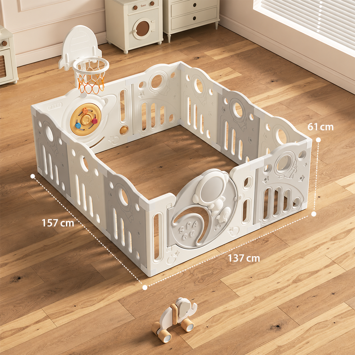 Mamaraya Astronaut Baby Playpen Activity Center