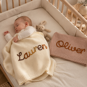 MamaRaya Personalized Baby Name Blanket