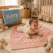 MamaRaya Personalized Baby Name Blanket