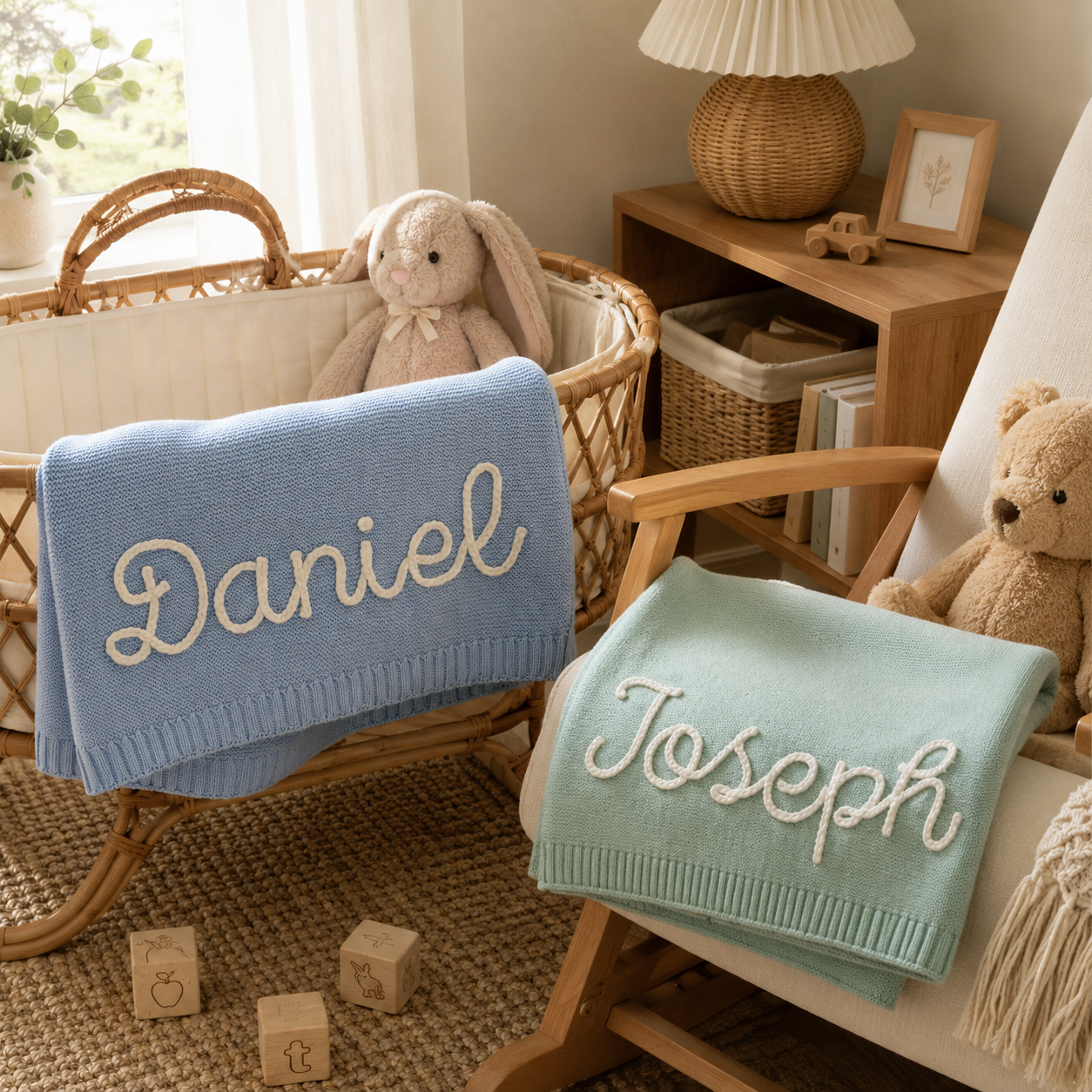 MamaRaya Personalized Baby Name Blanket