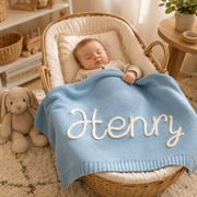MamaRaya Personalized Baby Name Blanket