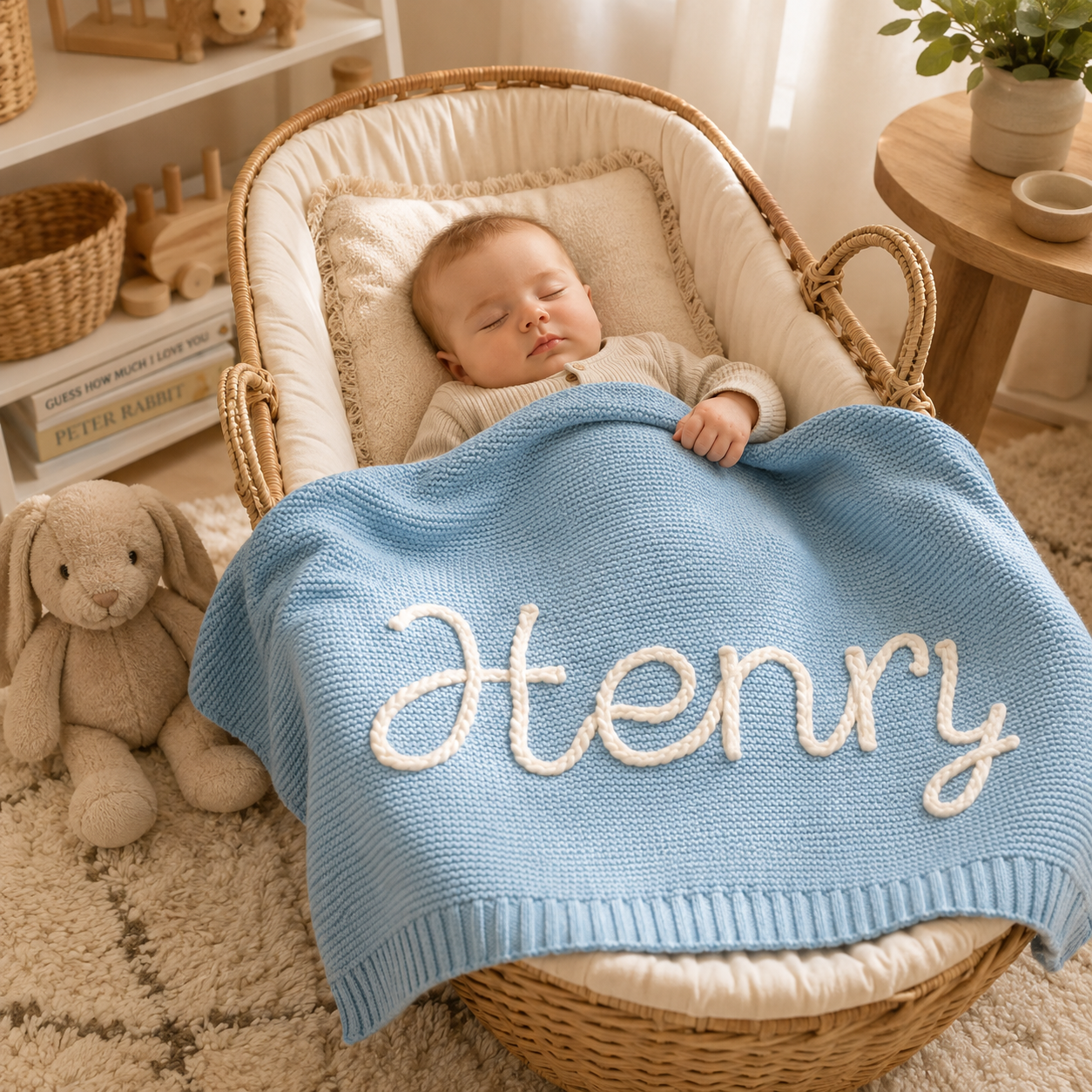 MamaRaya Personalized Baby Name Blanket