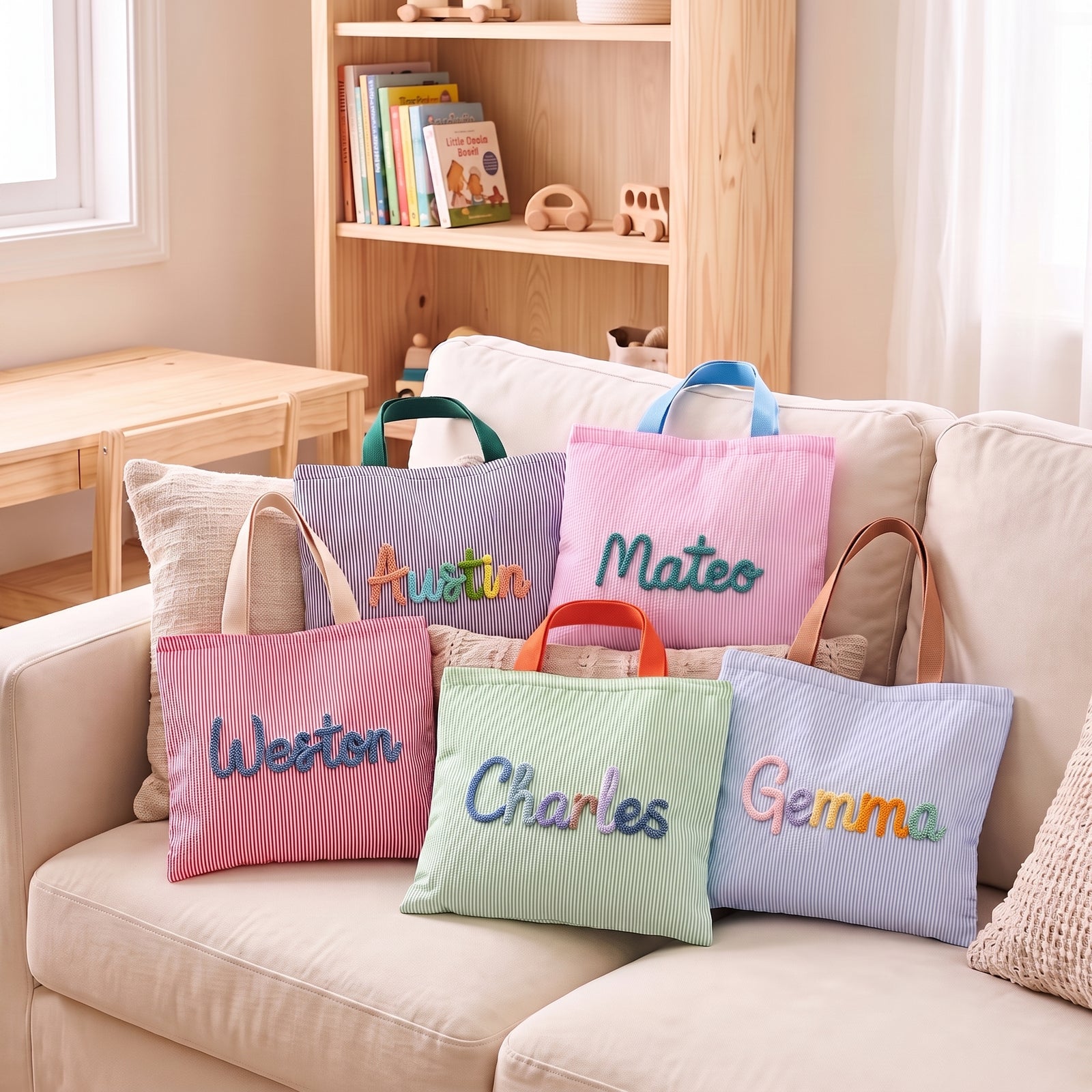 MamaRaya Personalized Corduroy Crossbody Bag