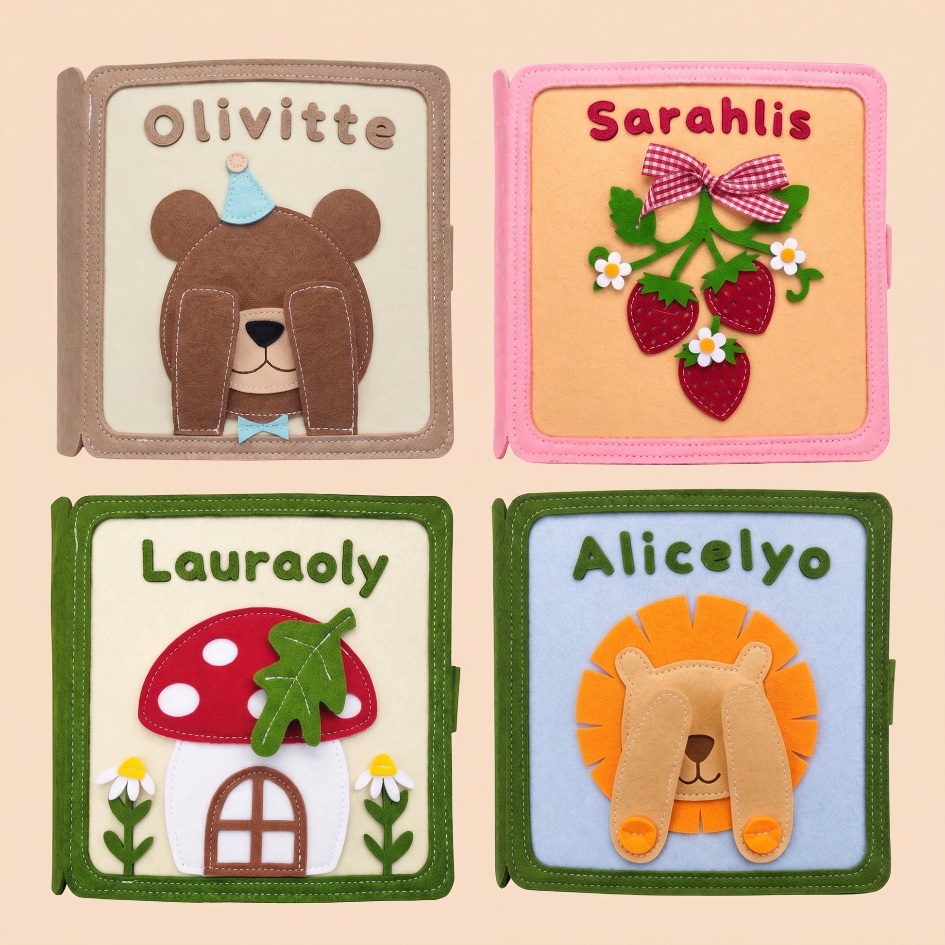 MamaRaya Personalized Felt Busy Book