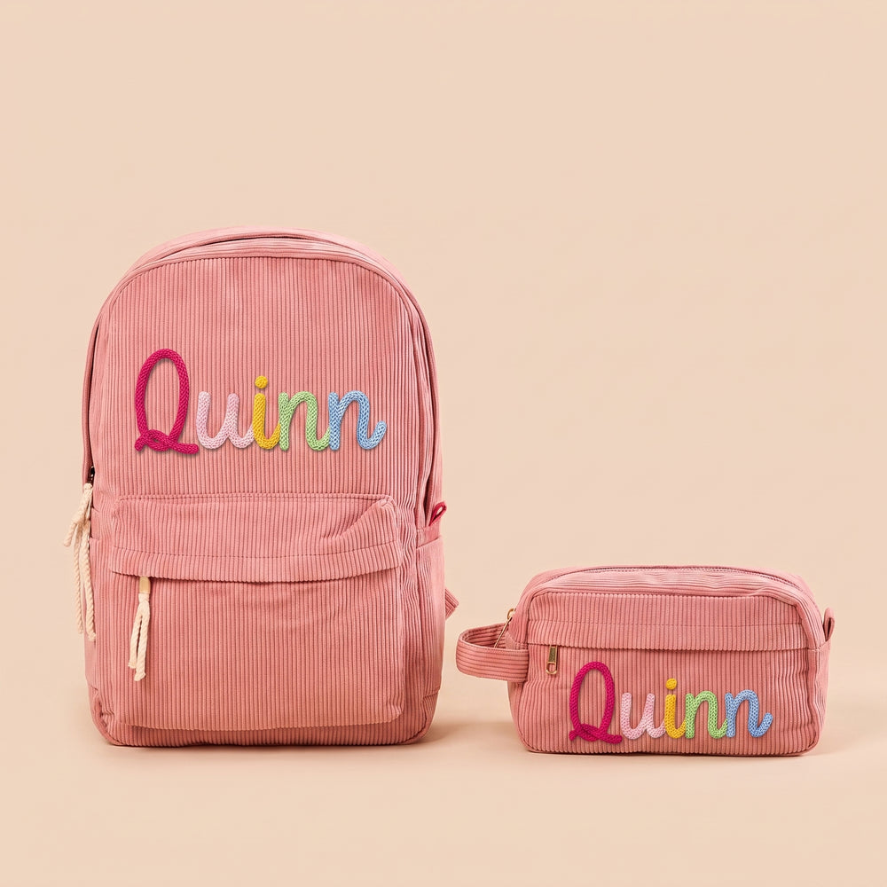 Mamaraya Personalized Kids Backpack and Pencil Case