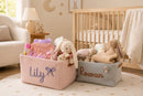 Mamaraya Personalized Corduroy Nursery Storage Basket