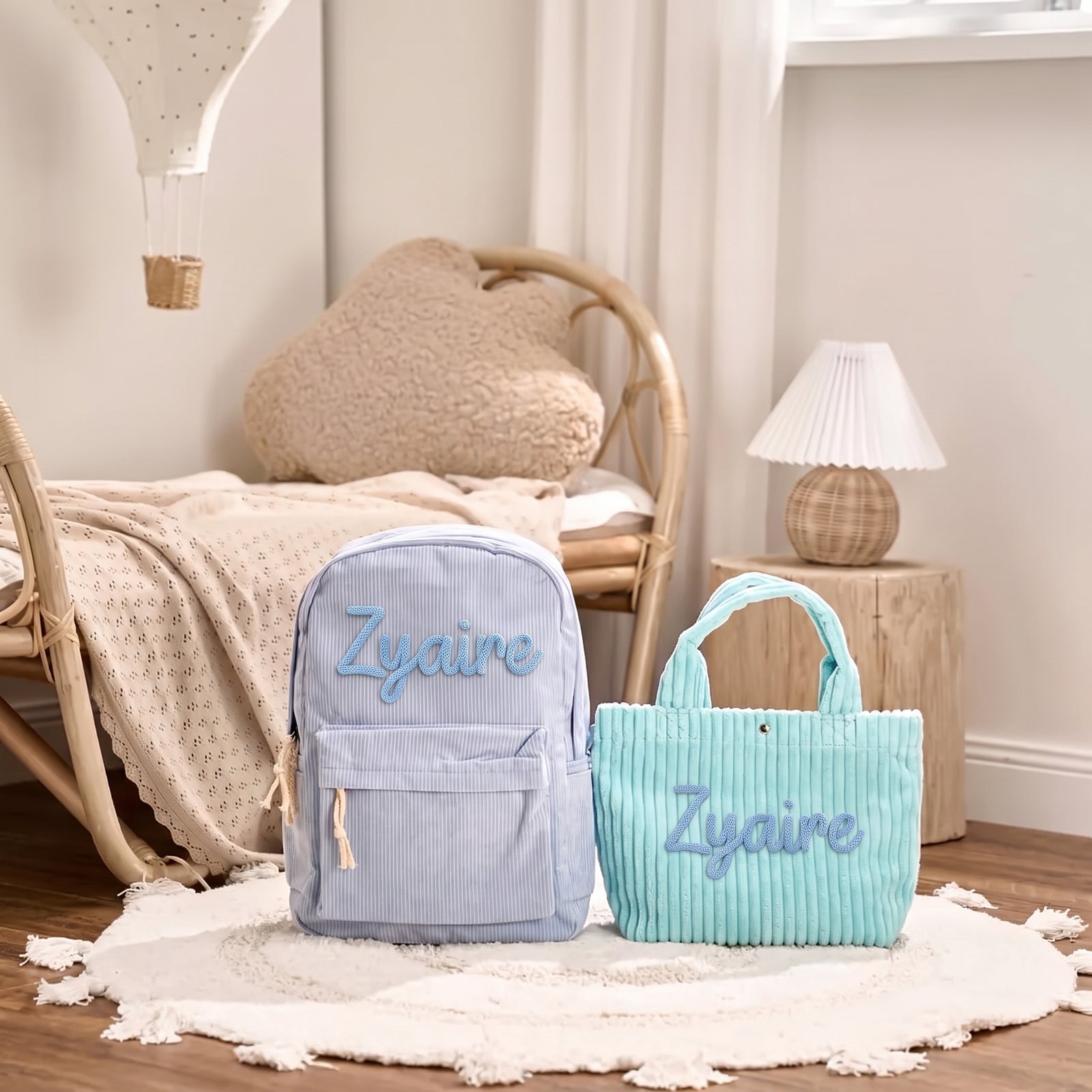 Mamaraya Personalized Backpack and Tote Bag Set