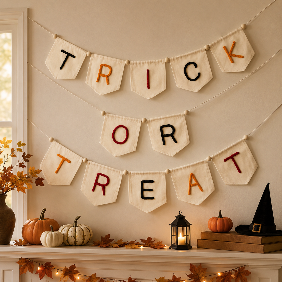 MamaRaya Personalized Halloween Canvas Banner