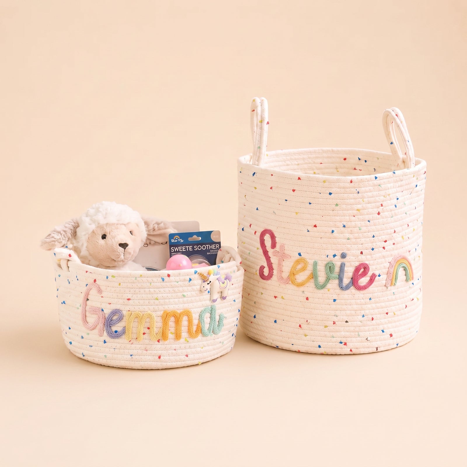 MamaRaya Personalized Nursery Storage Basket