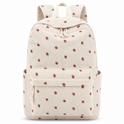 MamaRaya Personalized Patterned Corduroy Backpack