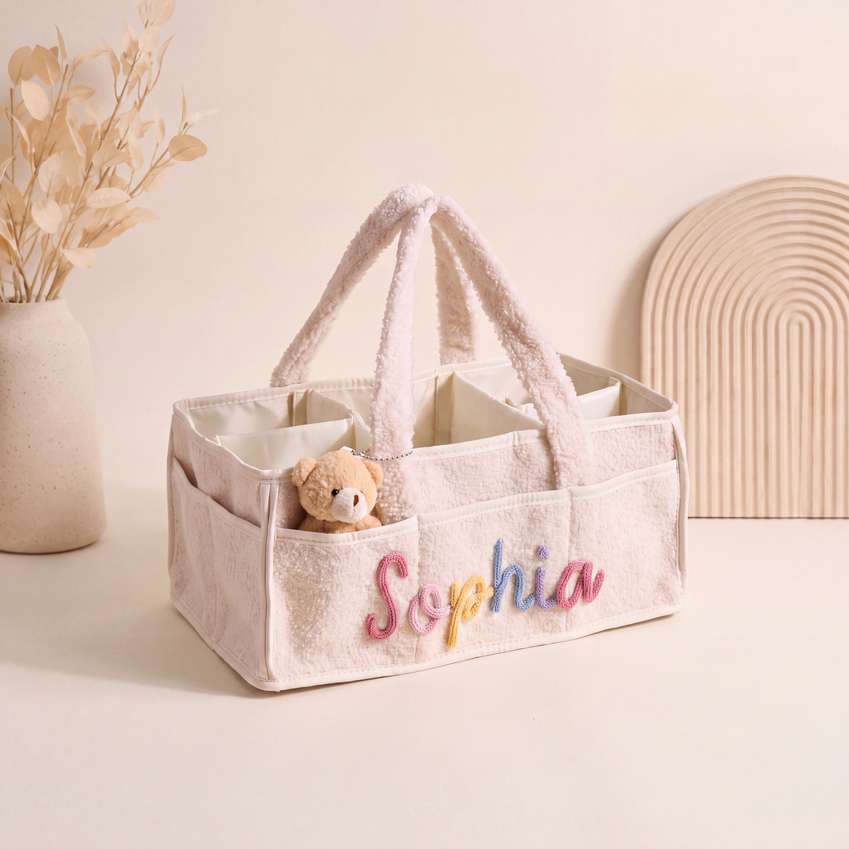 Mamaraya Personalized Baby Diaper Caddy