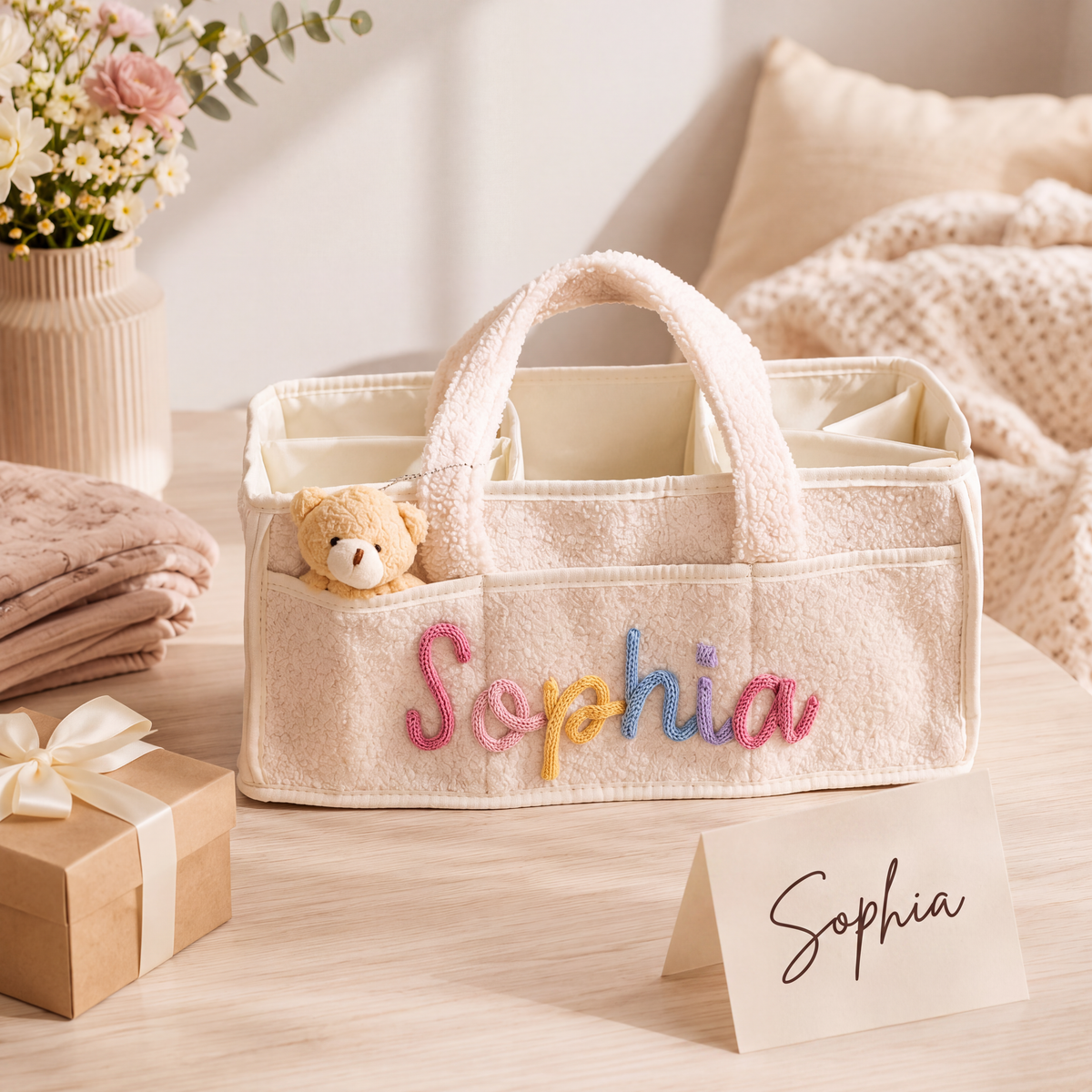 Mamaraya Personalisierter Baby-Windelcaddy