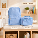 Mamaraya personalized kids backpack and lunch bag set size guide