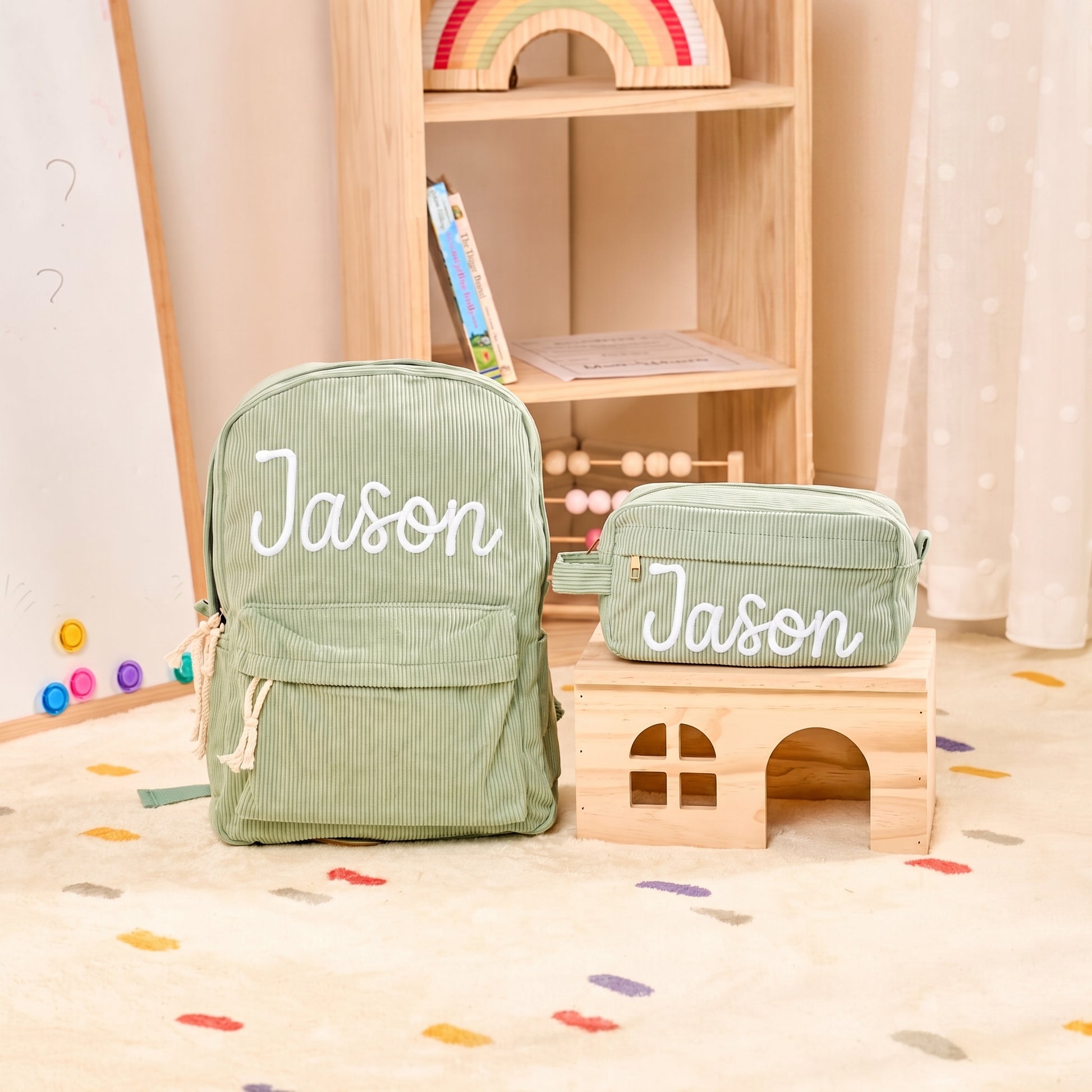Mamaraya Personalized Kids Backpack and Pencil Case
