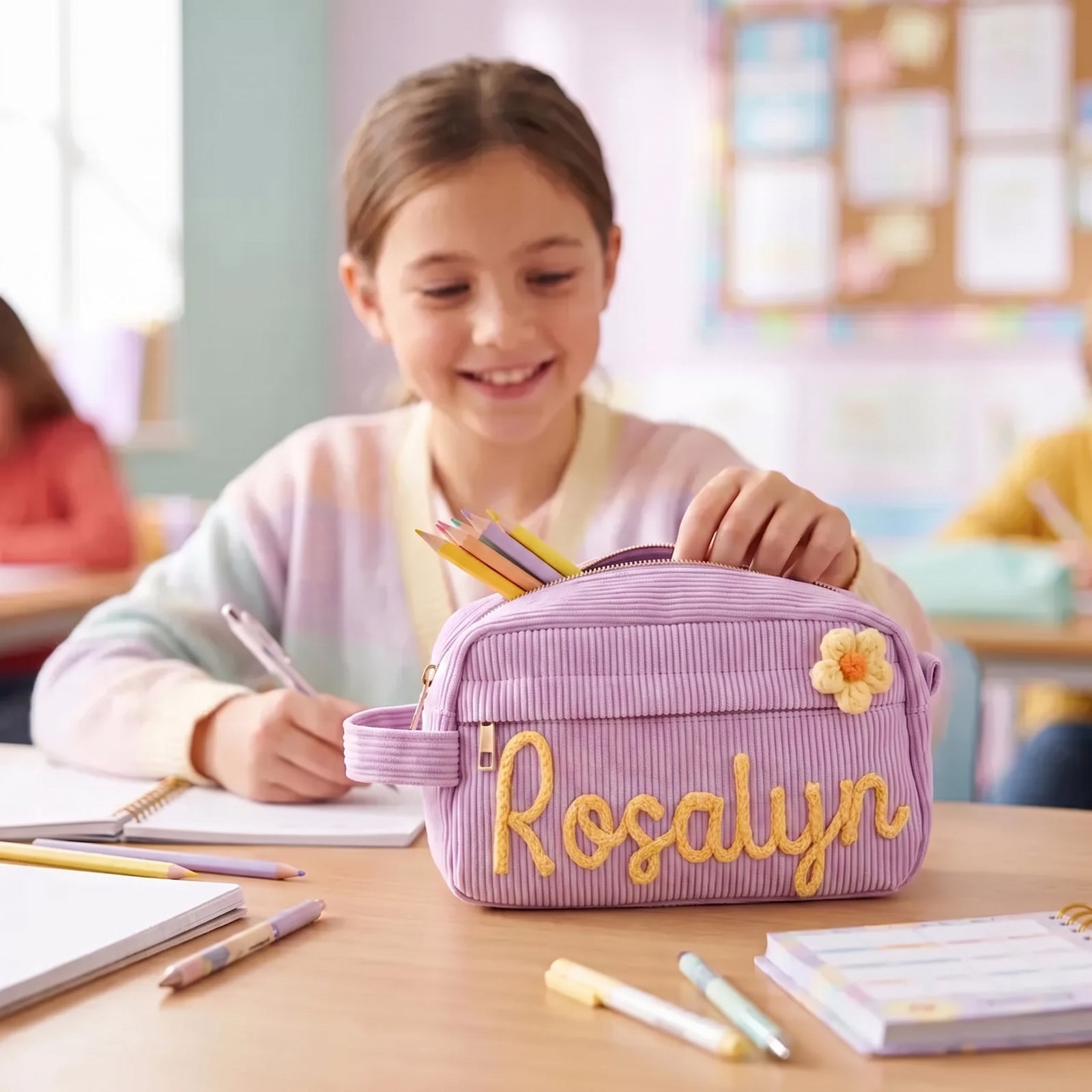 MamaRaya Personalized Kids Pencil Case & Pouch