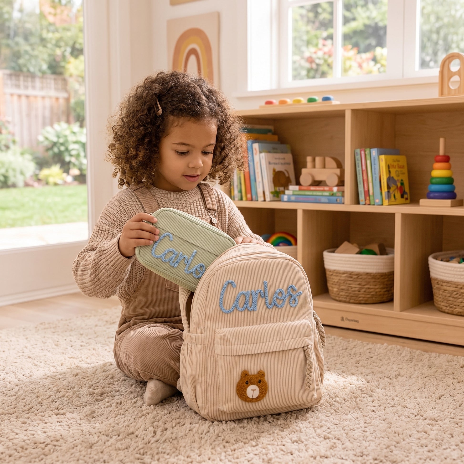 MamaRaya Personalized Backpack and Case Set