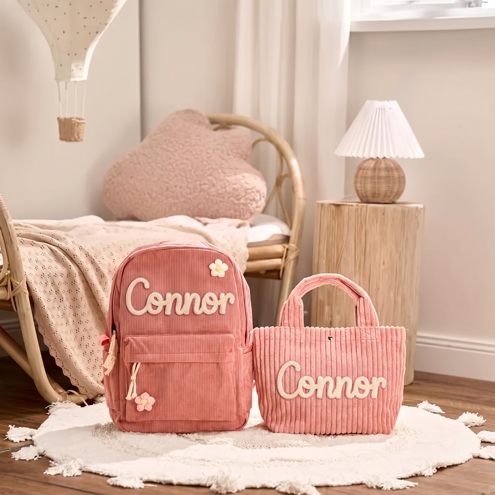 Mamaraya Personalized Backpack and Tote Bag Set