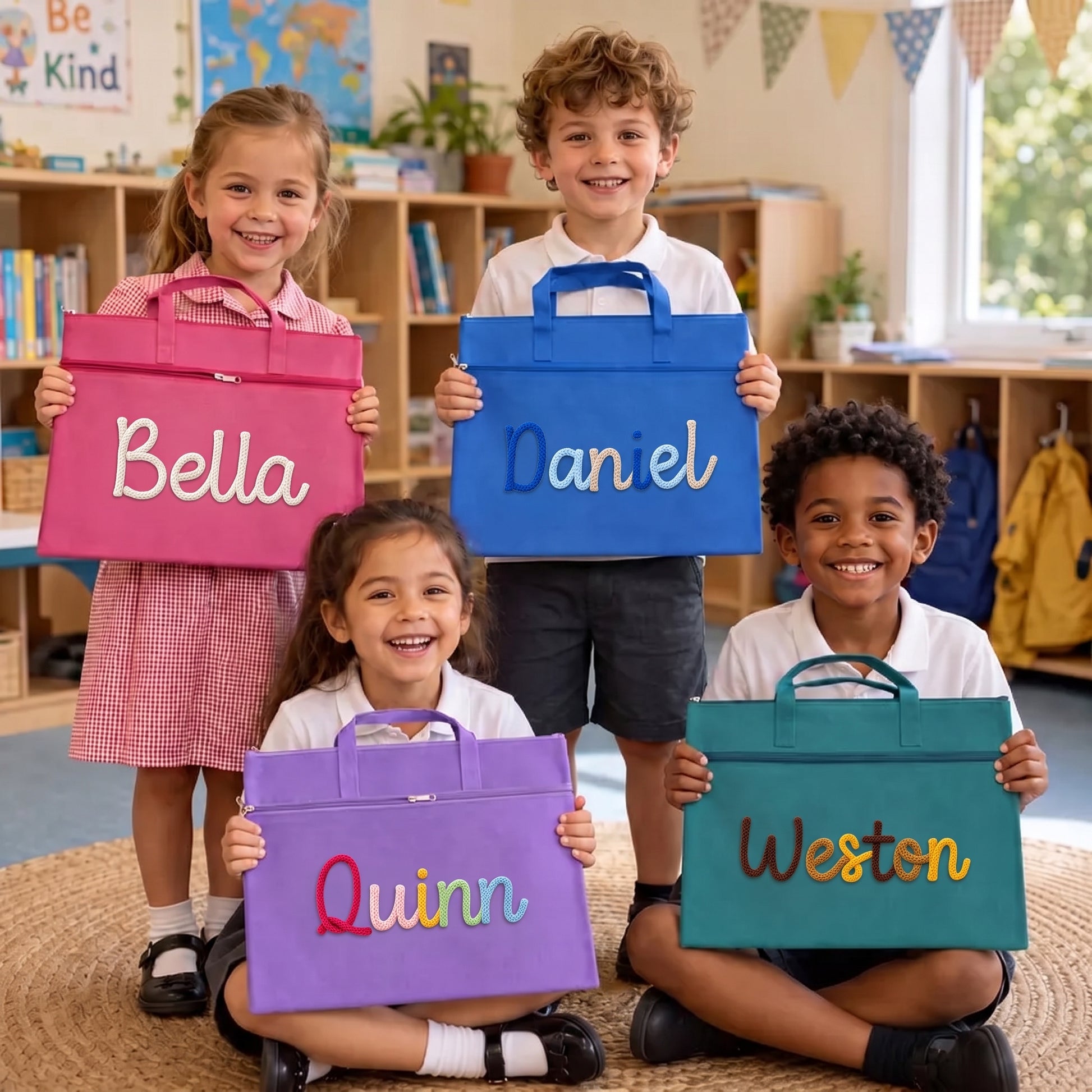 Mamaraya Personalized Kids A4 Homework Folder