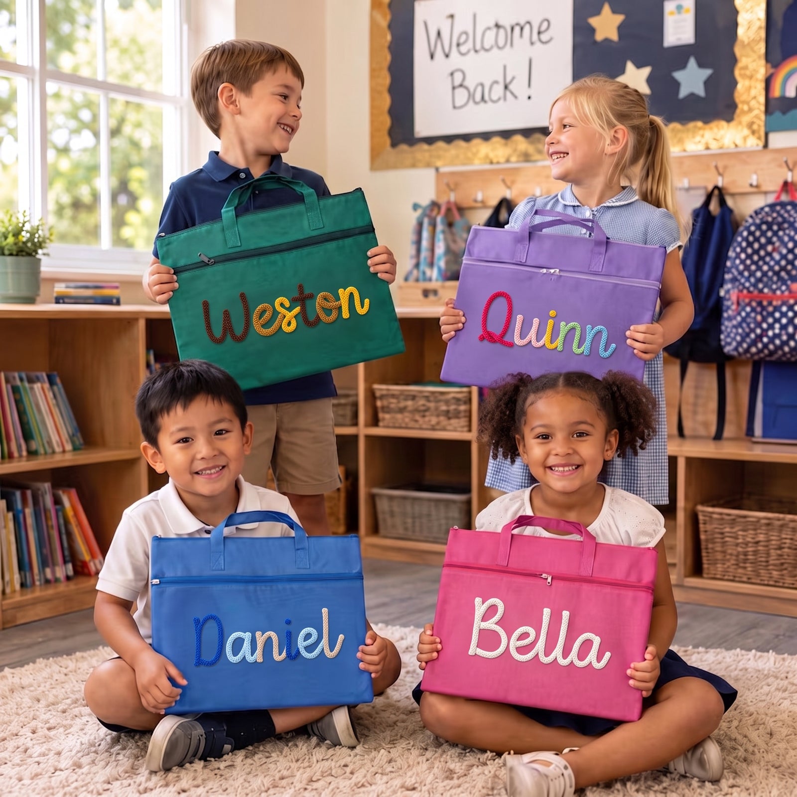 Mamaraya Personalized Kids A4 Homework Folder